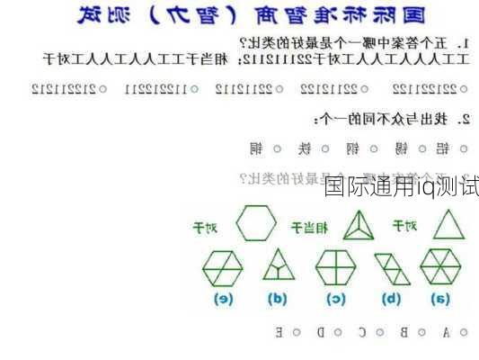 国际通用iq测试