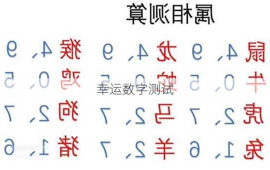 幸运数字测试