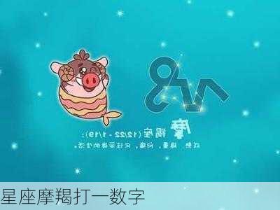 星座摩羯打一数字