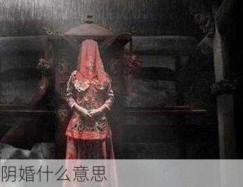 阴婚什么意思