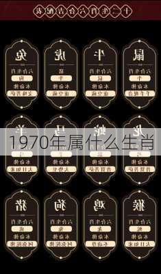 1970年属什么生肖