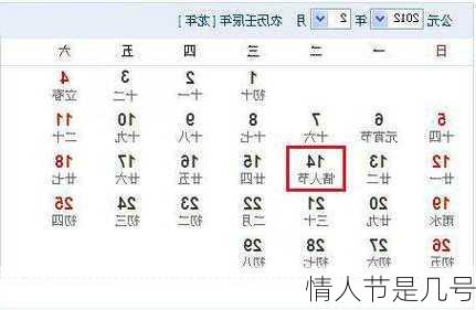 情人节是几号