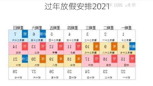 过年放假安排2021