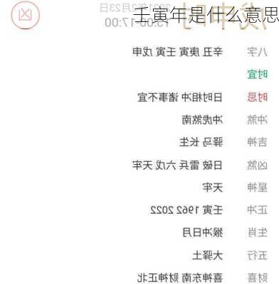 壬寅年是什么意思