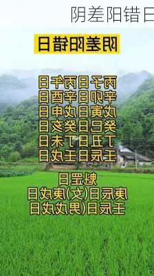 阴差阳错日