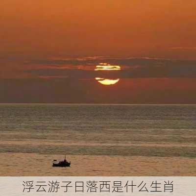 浮云游子日落西是什么生肖