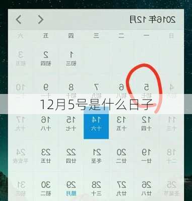 12月5号是什么日子