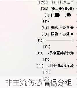 非主流伤感情侣分组