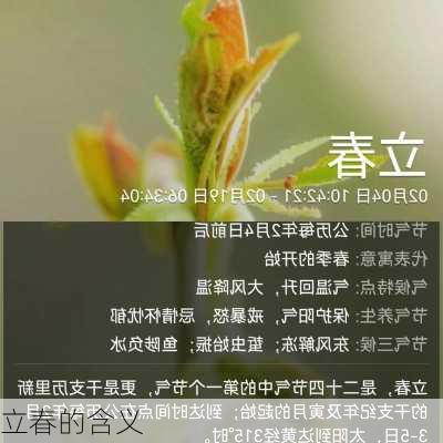 立春的含义