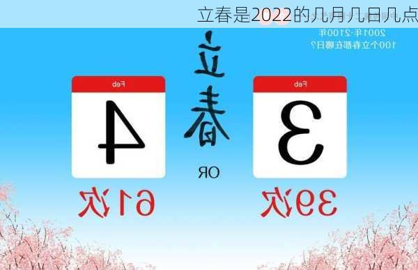 立春是2022的几月几日几点