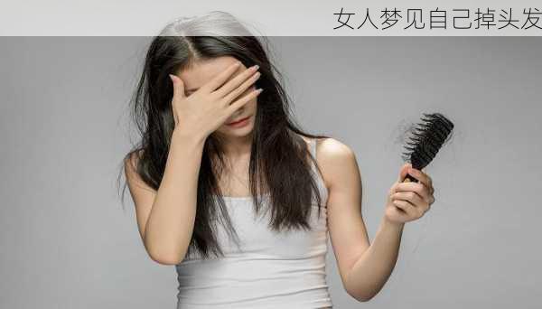 女人梦见自己掉头发