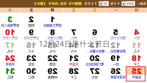 12月24日是什么节日