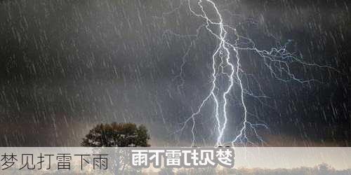 梦见打雷下雨