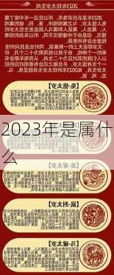 2023年是属什么