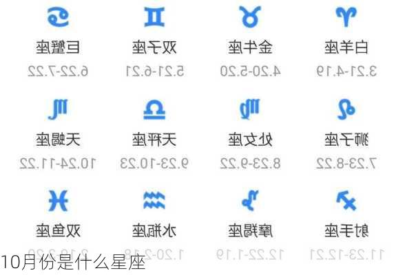 10月份是什么星座