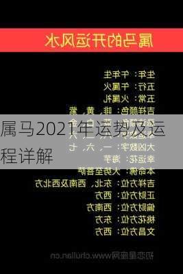 属马2021年运势及运程详解