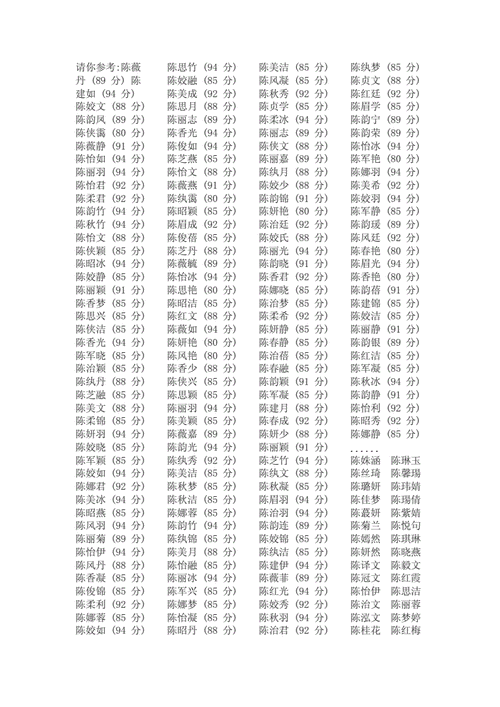 名字打分免费测试