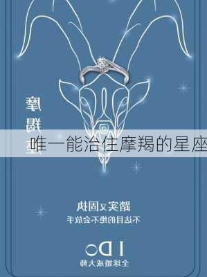 唯一能治住摩羯的星座