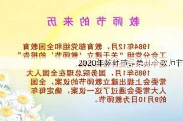 2020年教师节是第几个教师节