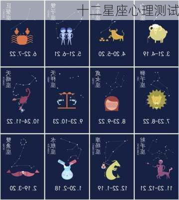 十二星座心理测试