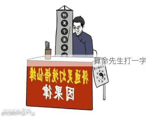 算命先生打一字