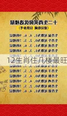 12生肖住几楼最旺