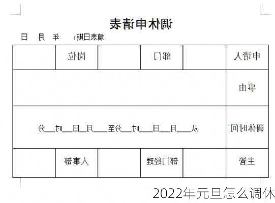 2022年元旦怎么调休