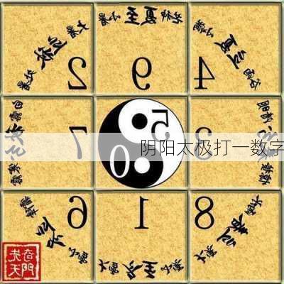 阴阳太极打一数字