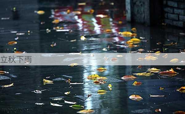 立秋下雨