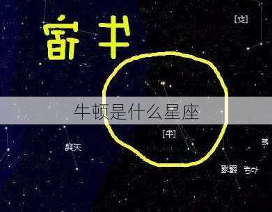 牛顿是什么星座