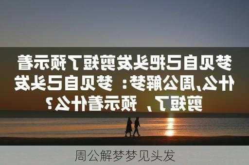 周公解梦梦见头发