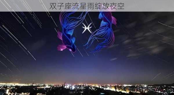 双子座流星雨绽放夜空