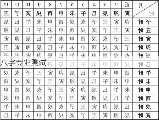 八字专业测试