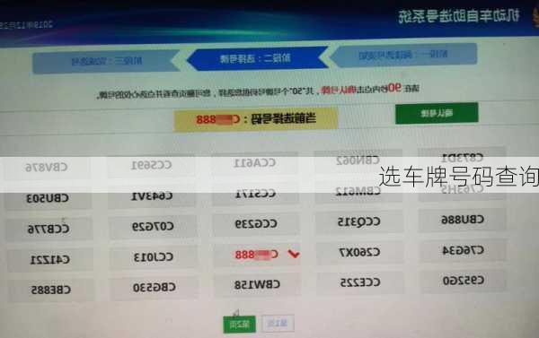 选车牌号码查询
