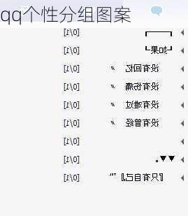 qq个性分组图案