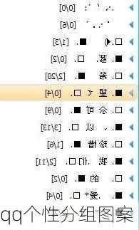 qq个性分组图案