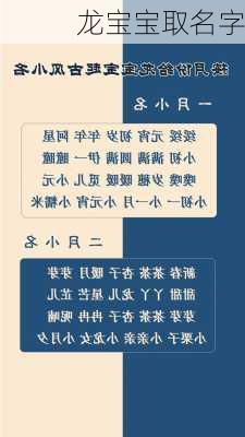 龙宝宝取名字