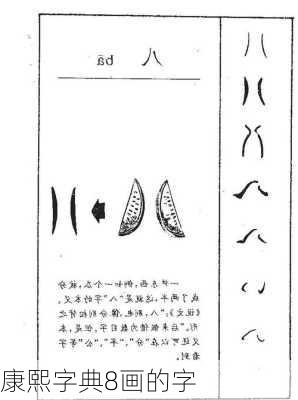 康熙字典8画的字