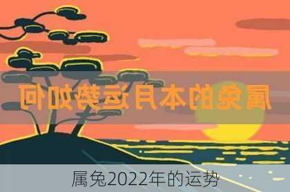 属兔2022年的运势