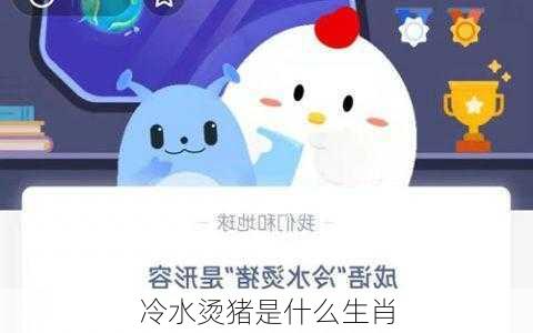 冷水烫猪是什么生肖