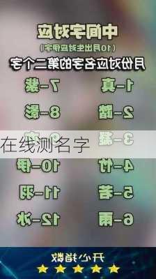 在线测名字