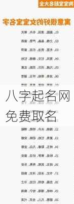 八字起名网免费取名