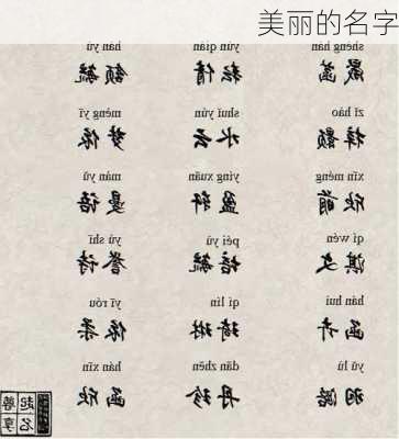 美丽的名字