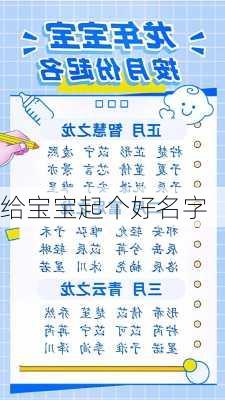 给宝宝起个好名字