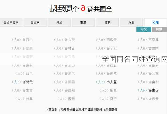 全国同名同姓查询网