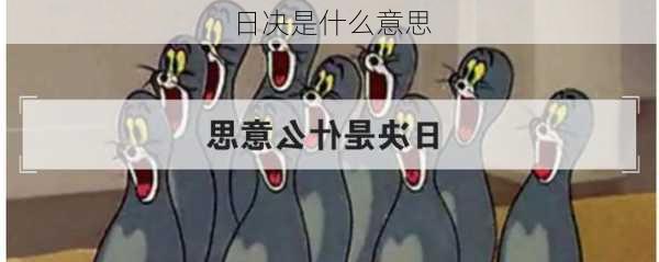 日决是什么意思