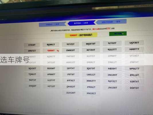选车牌号