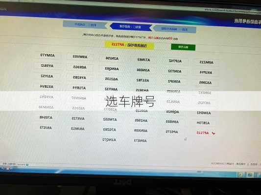 选车牌号