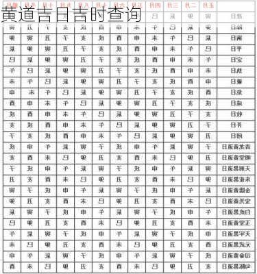 黄道吉日吉时查询