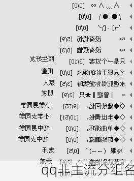 qq非主流分组名